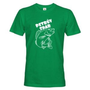 Rybářské tričko s potiskem Petrův zdar